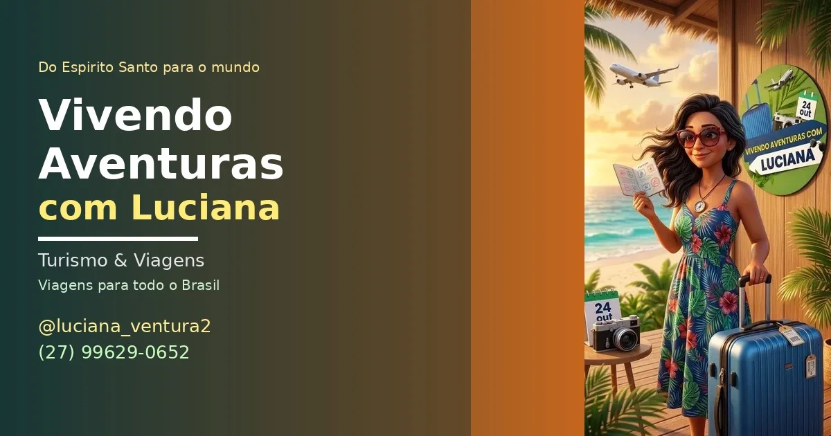 Landing page da agência Vivendo Aventuras com Luciana
